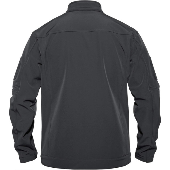 Men’s SoftShell Jacket Fleece Lined Water Resistant Tactical Coat Gray Small - Picture 2 of 5